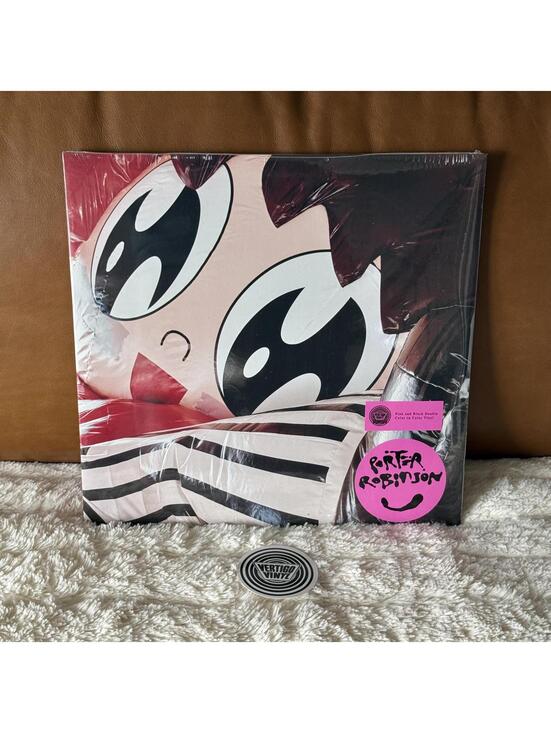 Porter Robinson Smile! :D PINK AND BLACK VV Exclusive Hand # 232 /700 Vinyl 2LP